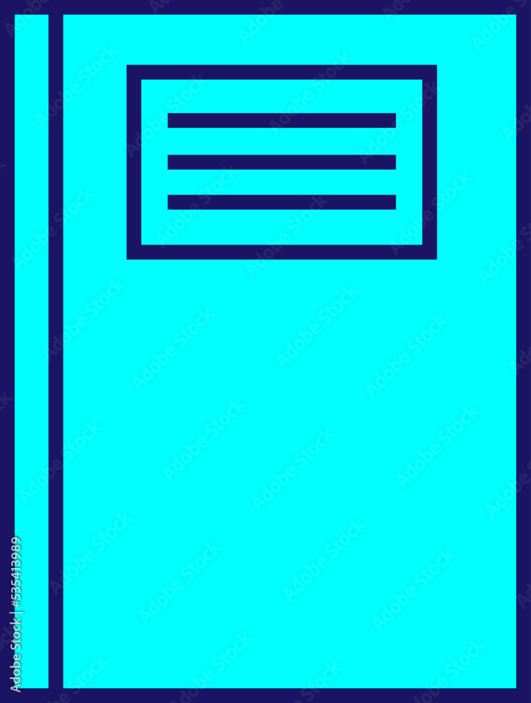 Notebook education, illustration, vector on a white background. Notebook education, illustration, vector on a white background.