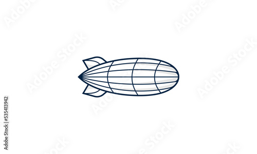 illustration of an airship flying © HORECCA