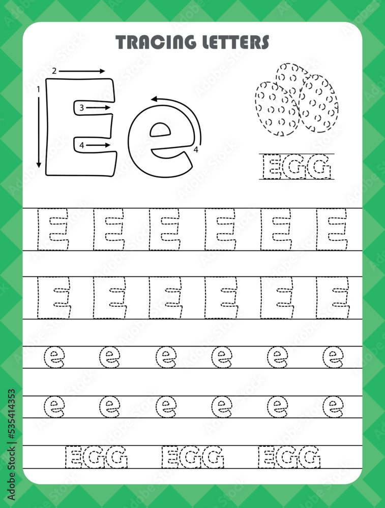 Trace letters of English alphabet and fill colors Uppercase and