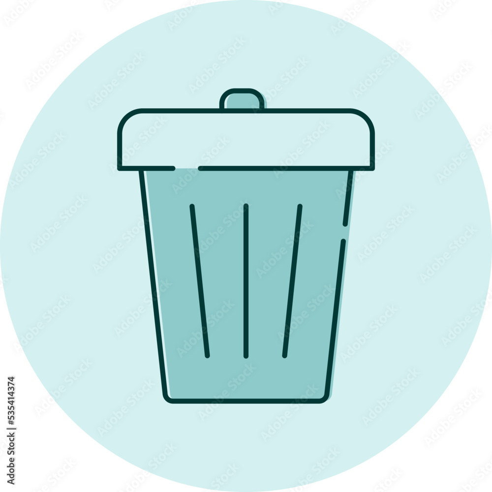 Financial garbage, illustration, vector on a white background. Financial garbage, illustration, vector on a white background.