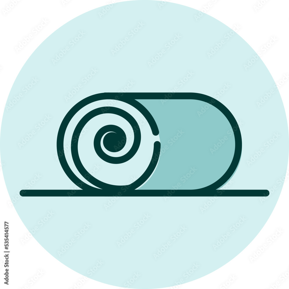 Roll cake, illustration, vector on a white background. Roll cake, illustration, vector on a white background.