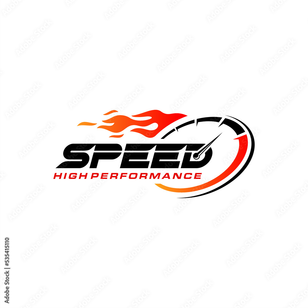 Fast and speed logo template vector image Fast and speed logo template vector image