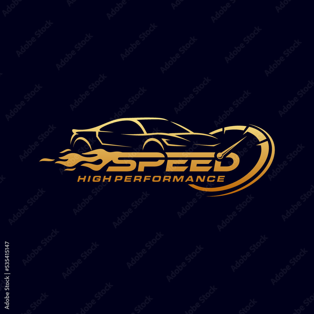 Fototapeta premium Fast and speed logo template vector image