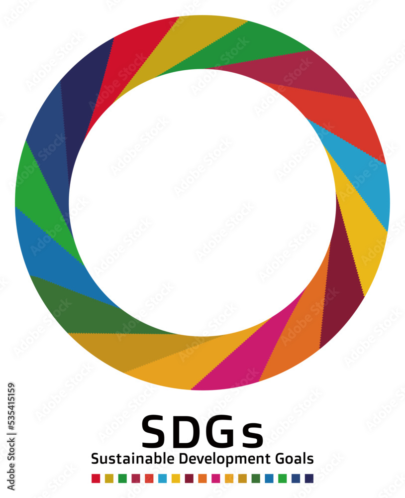 持続可能な開発目標 SDGs エス・ディー・ジーズのコンセプトカラー17色の円形フレーム ベクター
Sustainable Development Goals SDGs 17 concept colors circular frame Vector 持続可能な開発目標 SDGs エス・ディー・ジーズのコンセプトカラー17色の円形フレーム ベクター
Sustainable Development Goals SDGs 17 concept colors circular frame Vector