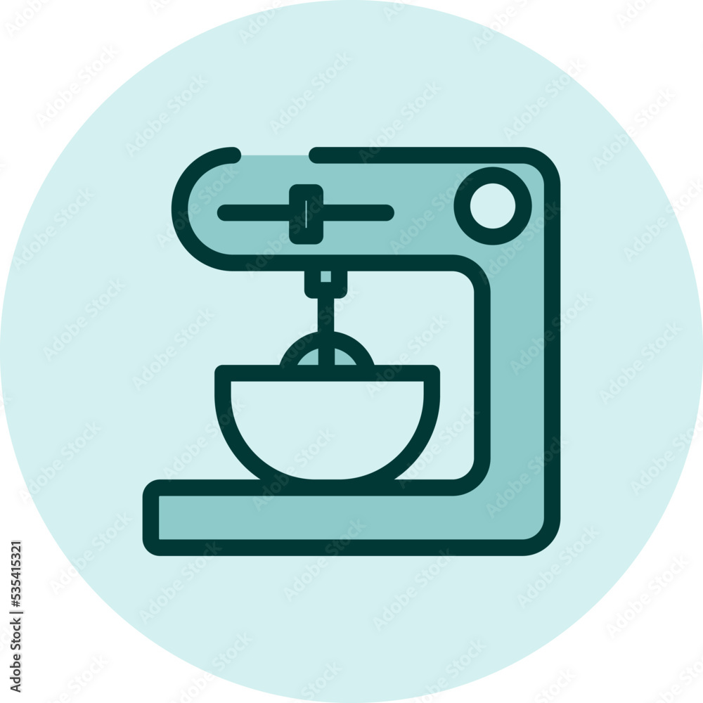 Household electronics kitchen mixer, illustration, vector on a white background. Household electronics kitchen mixer, illustration, vector on a white background.