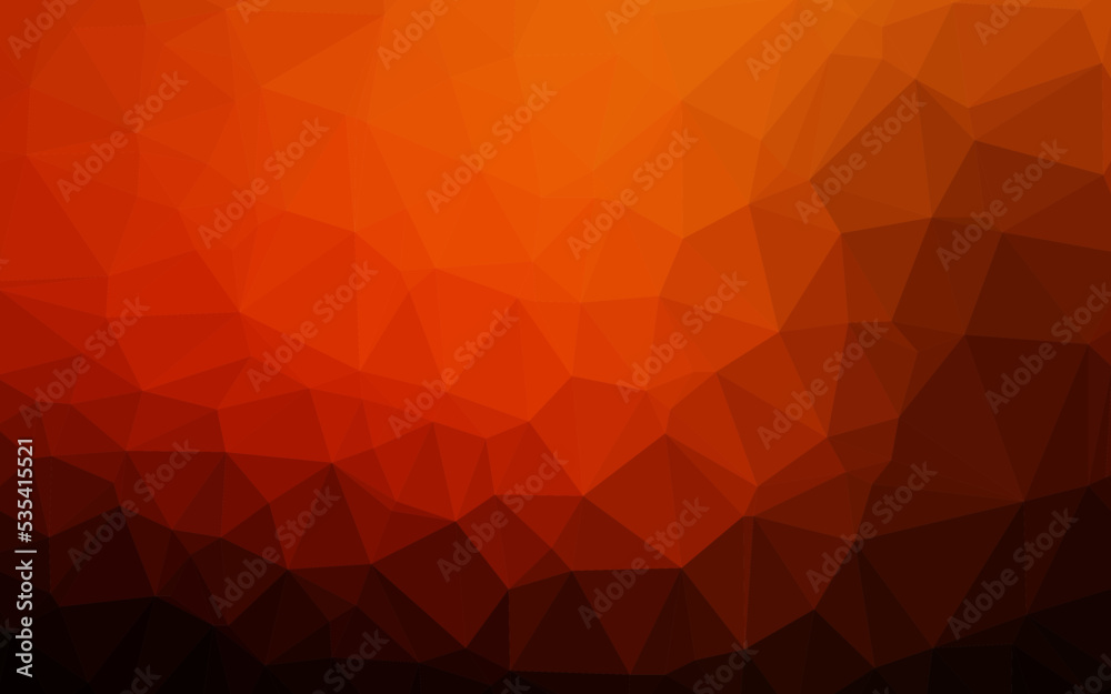 Dark Orange vector blurry triangle pattern. Dark Orange vector blurry triangle pattern.