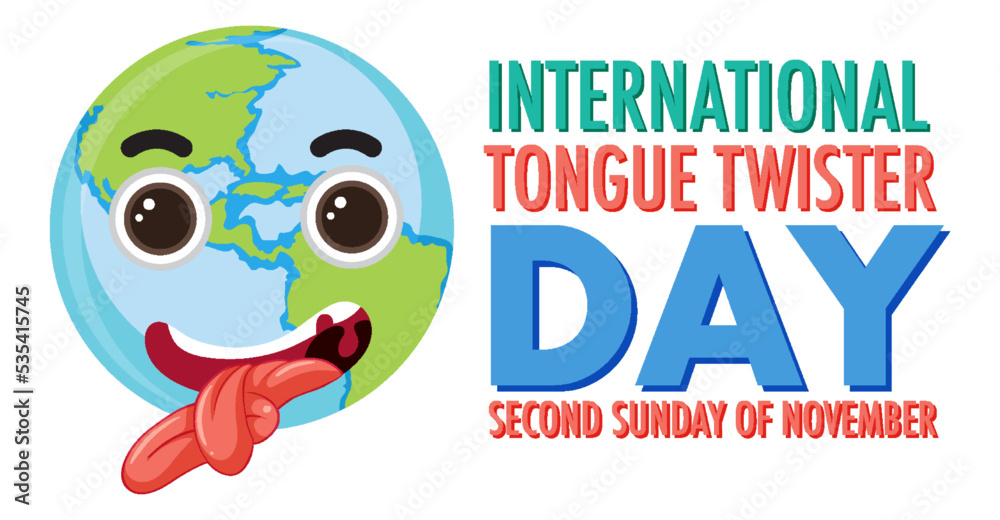 International Tongue Twister Day Banner Design