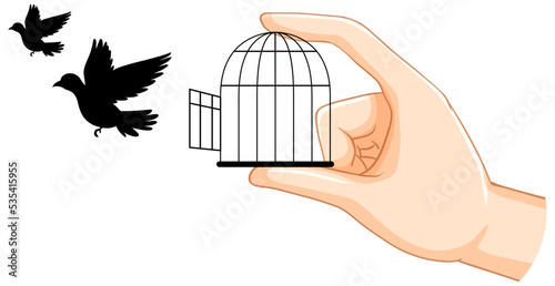 Dove bird logo concept vector