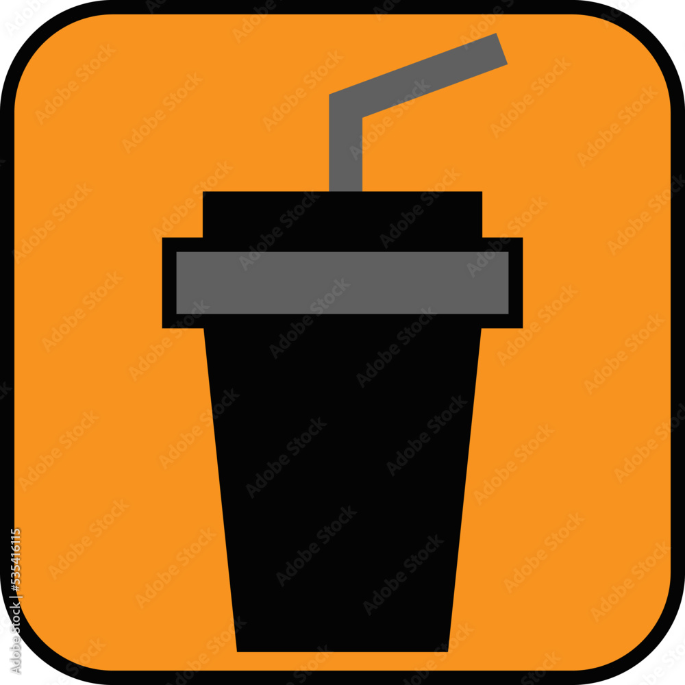 Cinema drink, illustration, vector on a white background. Cinema drink, illustration, vector on a white background.