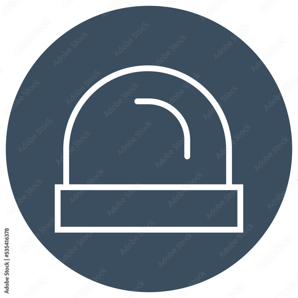Police signal, illustration, vector on a white background. Police signal, illustration, vector on a white background.