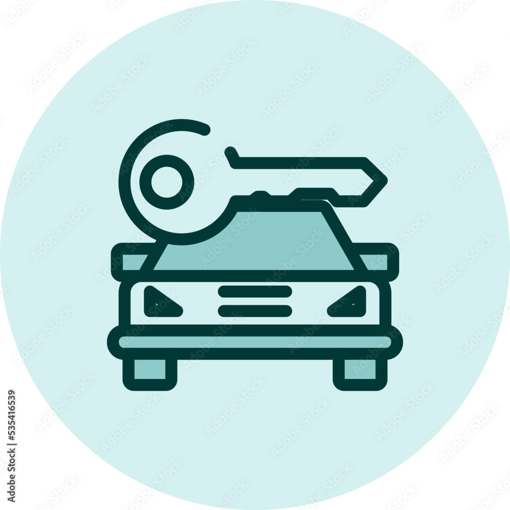 Car rent, illustration, vector on a white background. Car rent, illustration, vector on a white background.