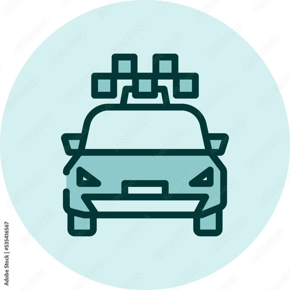 Taxi service, illustration, vector on a white background. Taxi service, illustration, vector on a white background.