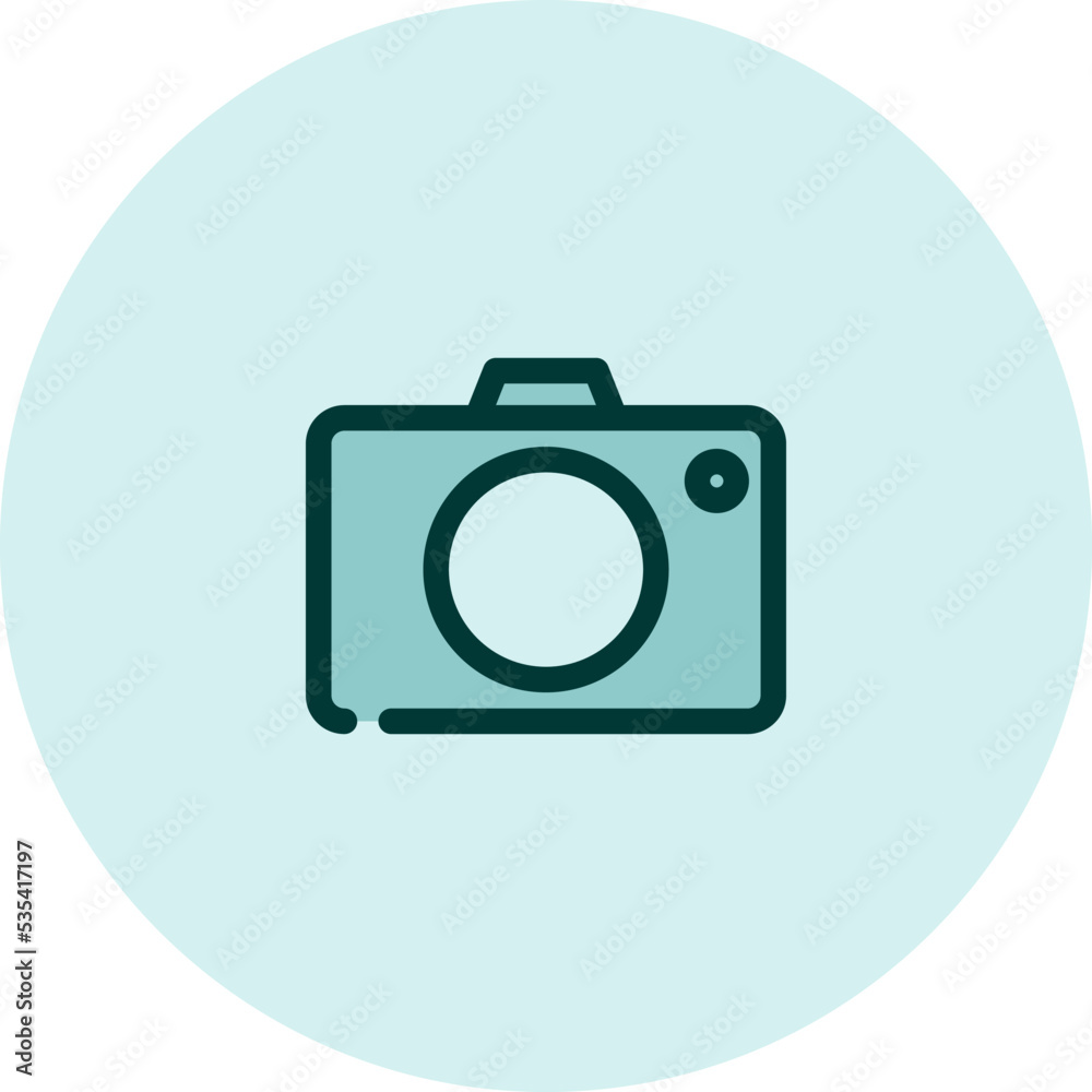Camera icon, illustration, vector on a white background. Camera icon, illustration, vector on a white background.