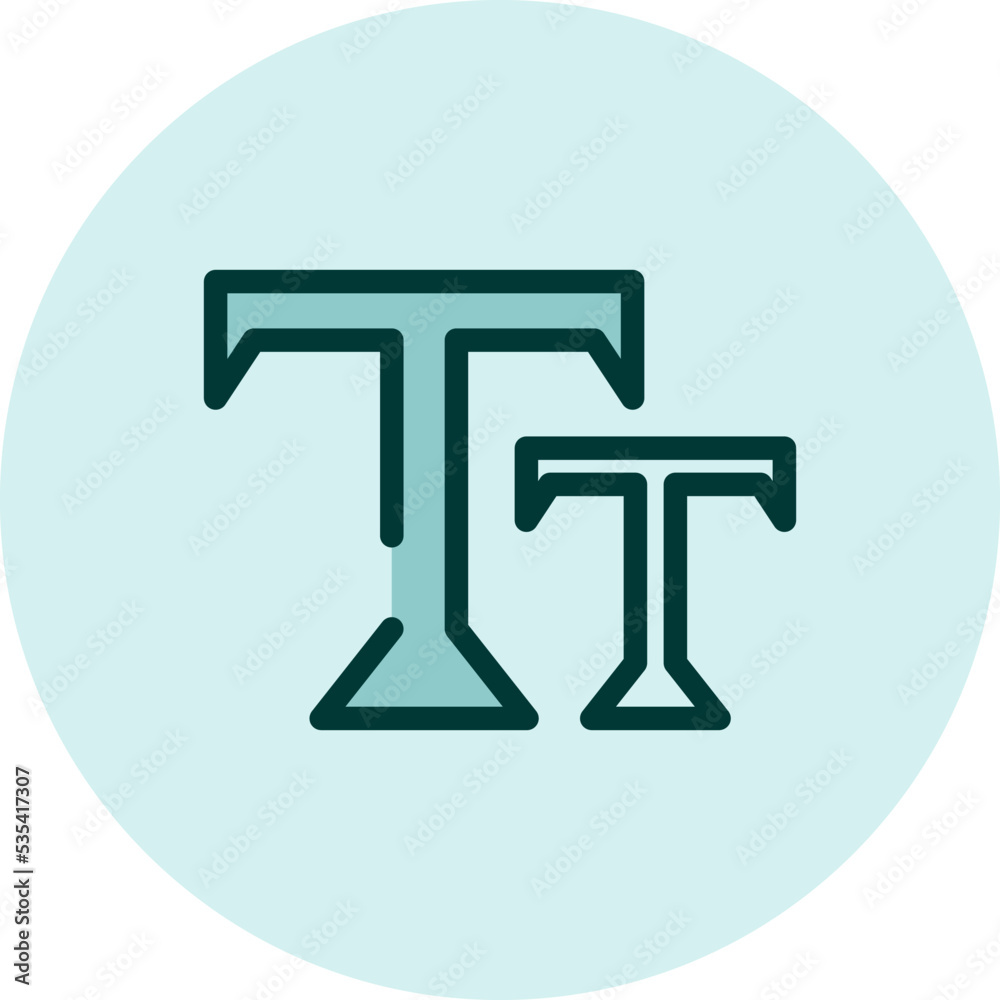 Text icon, illustration, vector on a white background. Text icon, illustration, vector on a white background.