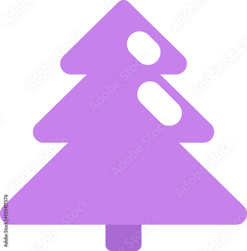 Winter tree, illustration, vector on a white background.