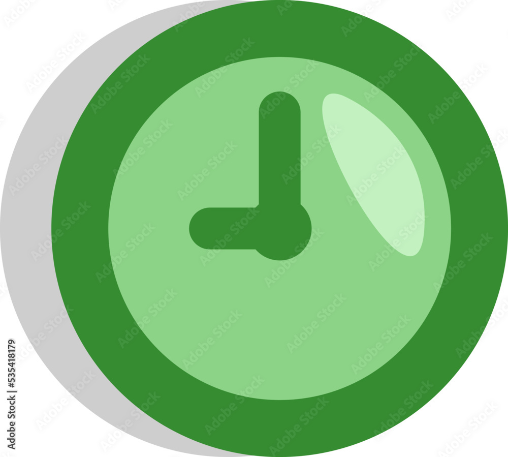 Business clock, illustration, vector on a white background. Business clock, illustration, vector on a white background.