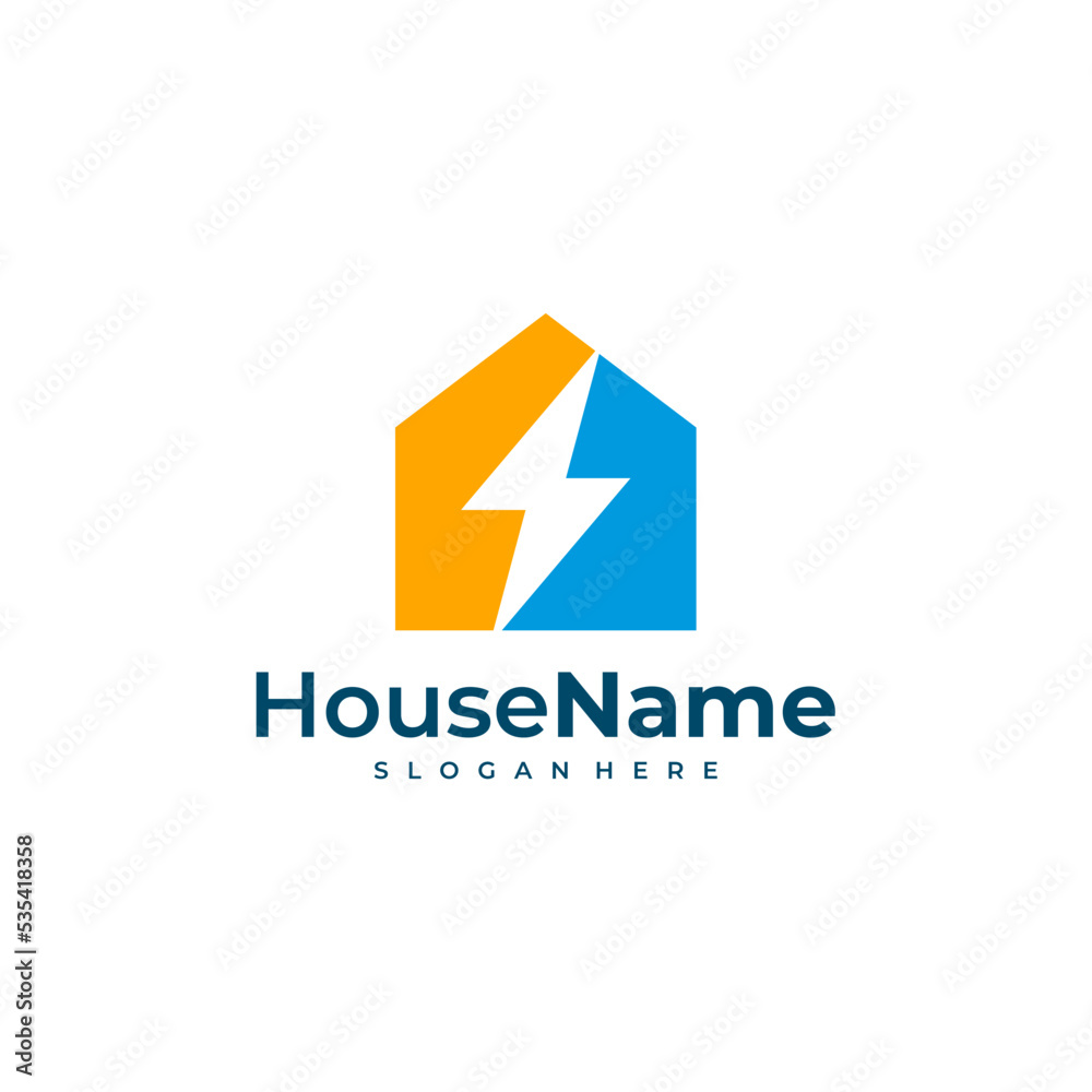 Home Bolt Logo Vector, Electric House Logo Icon Design Element, Design Illustration Home Bolt Logo Vector, Electric House Logo Icon Design Element, Design Illustration