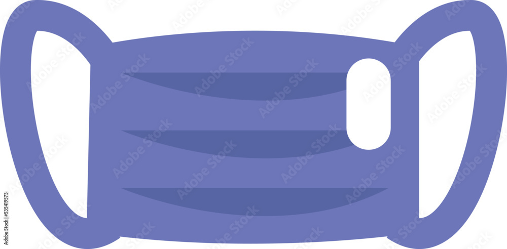 Medical mask, illustration, vector on a white background. Medical mask, illustration, vector on a white background.