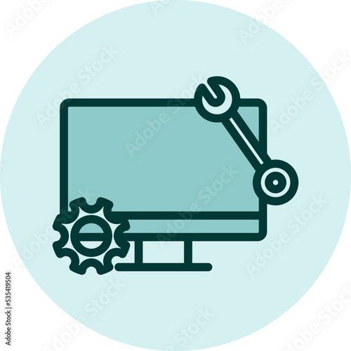 Electronic repair  illustration  vector on a white background.