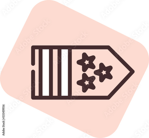 Pursuit law, illustration, vector on a white background.