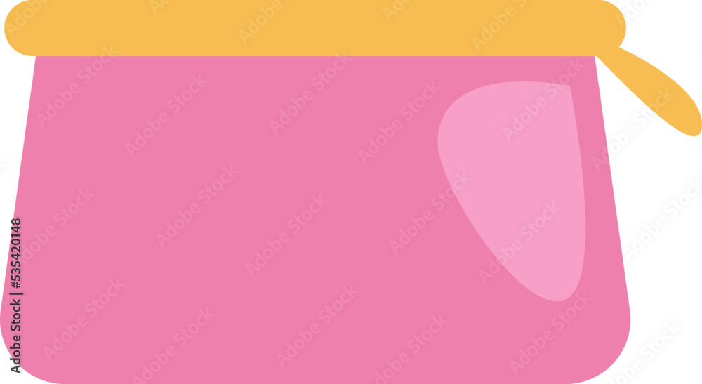 Make up cosmetic bag, illustration, vector on a white background. Make up cosmetic bag, illustration, vector on a white background.