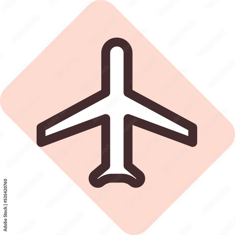 Obraz premium Phone airplane mode, illustration, vector on a white background.