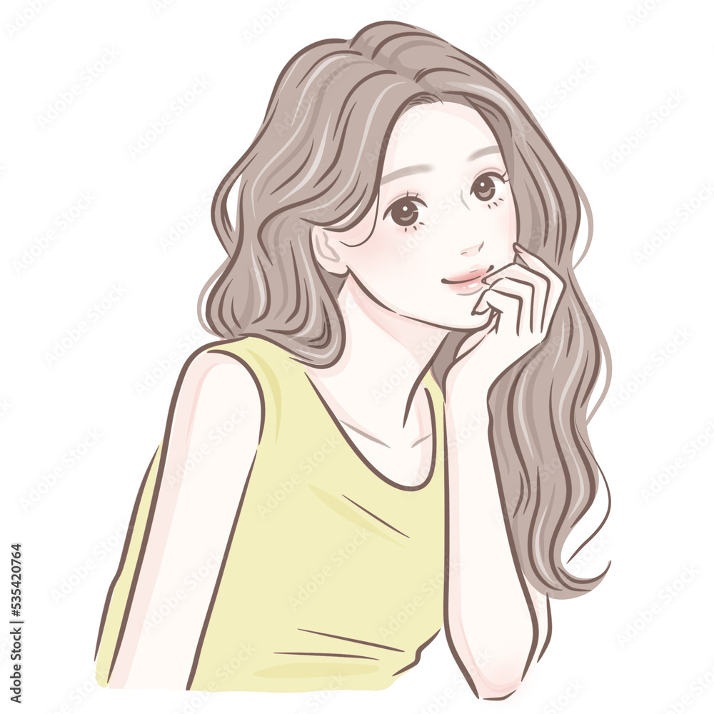 女性のイラスト素材 女性のイラスト素材