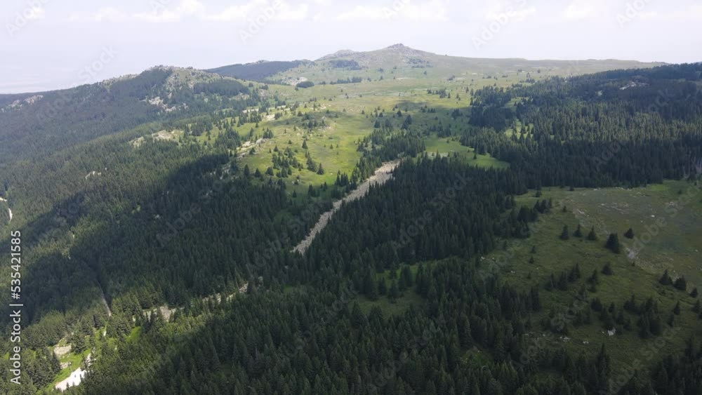 Aerial view of Konyarnika area at Vitosha Mountain, Sofia City Region, Bulgaria Aerial view of Konyarnika area at Vitosha Mountain, Sofia City Region, Bulgaria