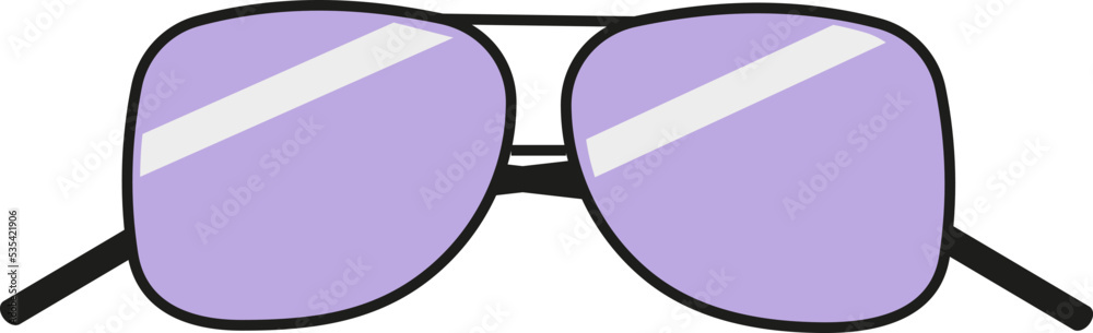 Summer glasses, illustration, vector on a white background. Summer glasses, illustration, vector on a white background.