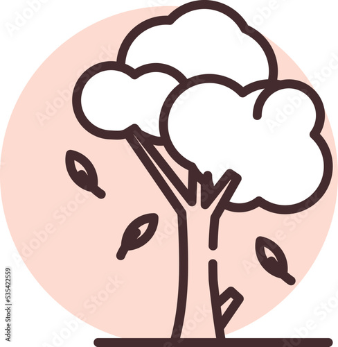 Allergy pollen, illustration, vector on white background.