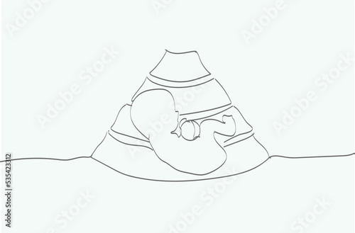 Maternal Fetal Medicine line art design