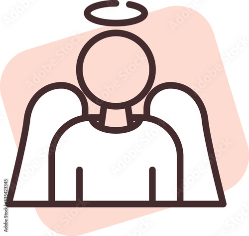 Charity and donation benefactor, illustration, vector on white background.