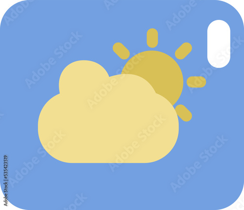 City weather, illustration, vector on white background.
