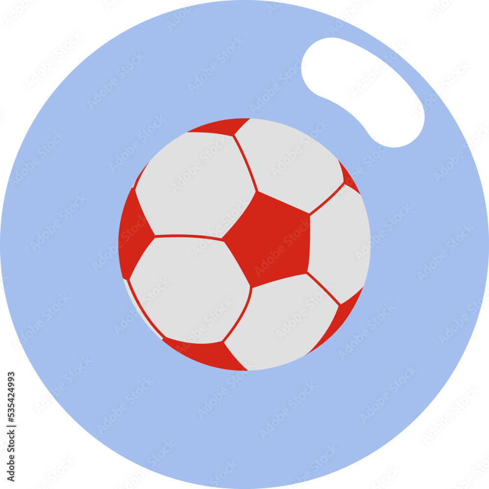 Football ball, illustration, vector on white background. Football ball, illustration, vector on white background.
