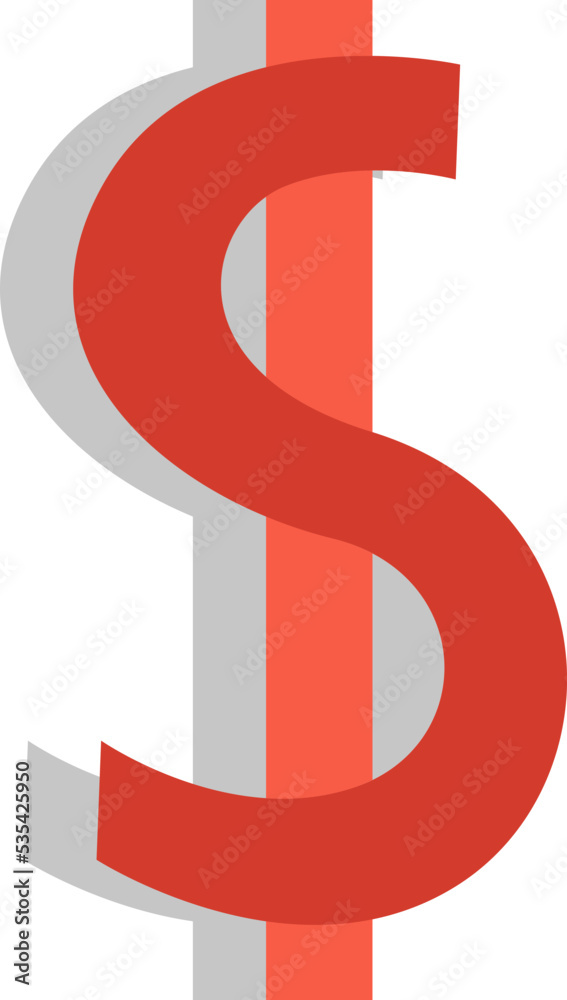 Market dollar, illustration, vector on white background. Market dollar, illustration, vector on white background.