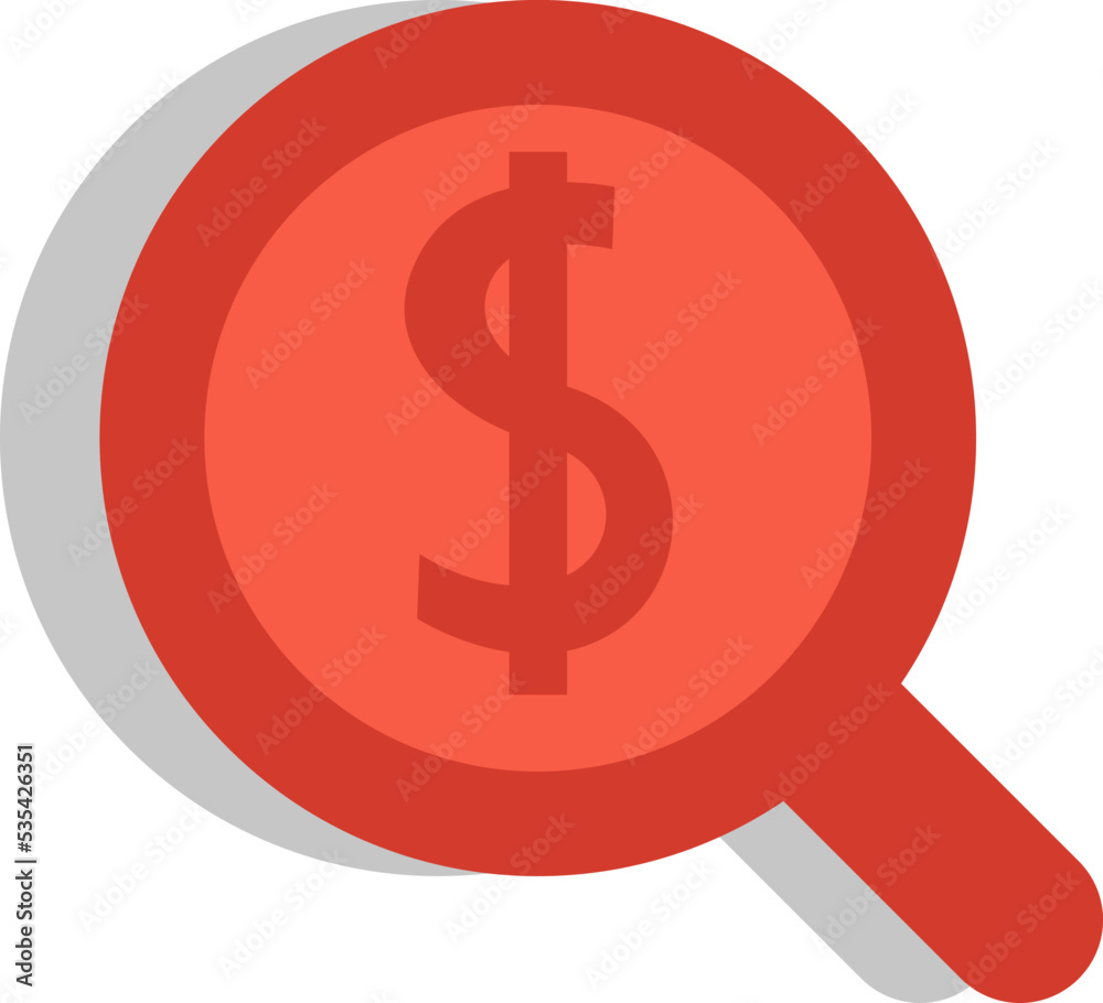 Market search, illustration, vector on white background. Market search, illustration, vector on white background.