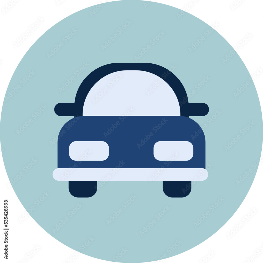 Blue transportation car, illustration, vector on white background. Blue transportation car, illustration, vector on white background.
