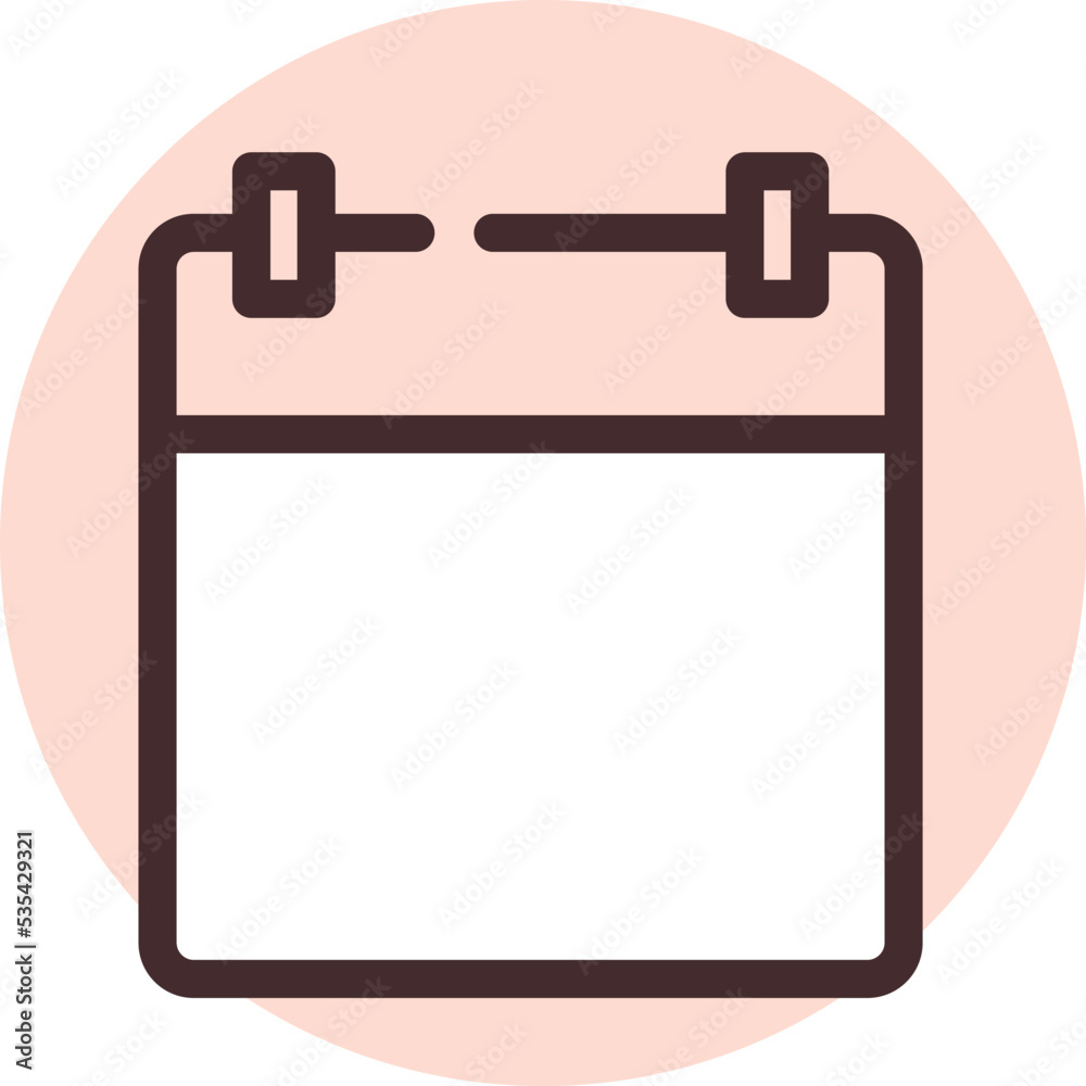 Ui calender, illustration, vector on white background. Ui calender, illustration, vector on white background.