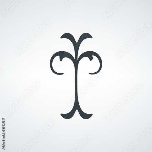 Religion cross icon, christianity symbol, church faith icon. Stock vector illustration isolated