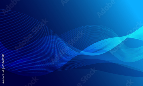 blue line wave curve abstrac background tecchnology-01