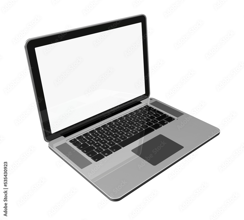 Laptop computer isolated on transparent background Laptop computer isolated on transparent background