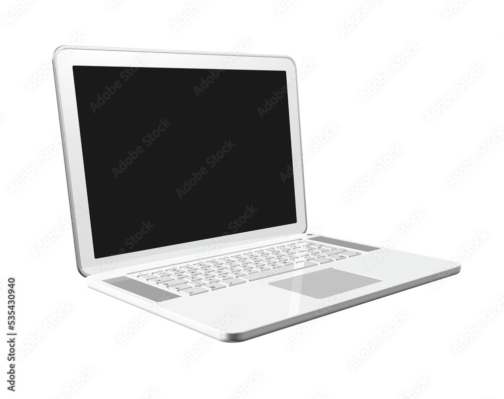 Laptop computer isolated on transparent background Laptop computer isolated on transparent background