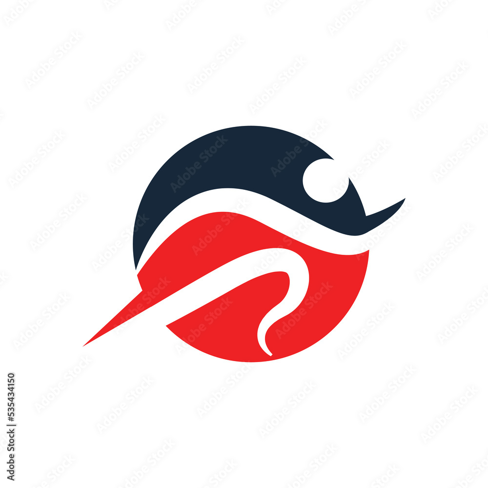 People run logo design. Running person logo. Sports logo People run logo design. Running person logo. Sports logo