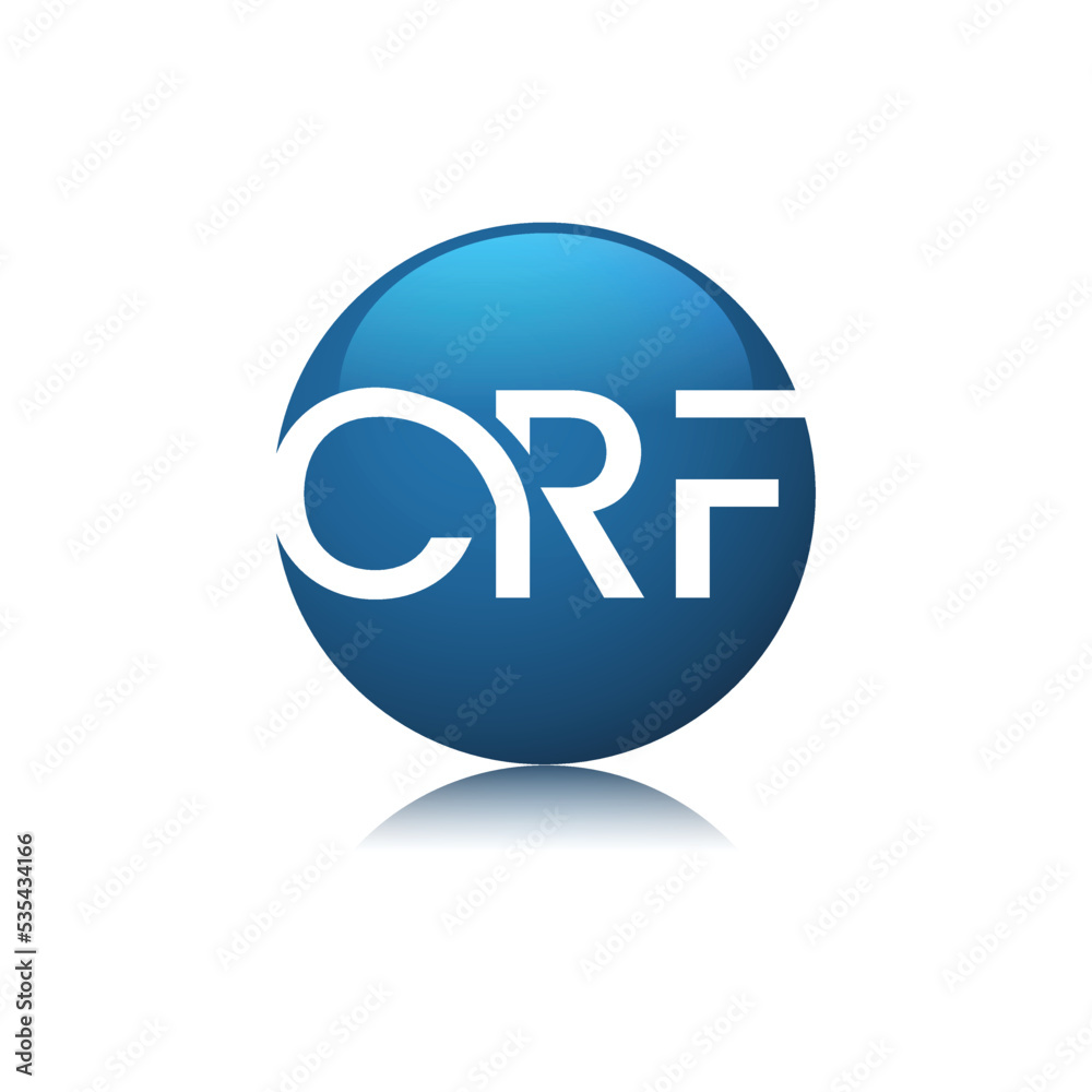 CRF letter logo design. Abstract logo design CRF letter logo design. Abstract logo design