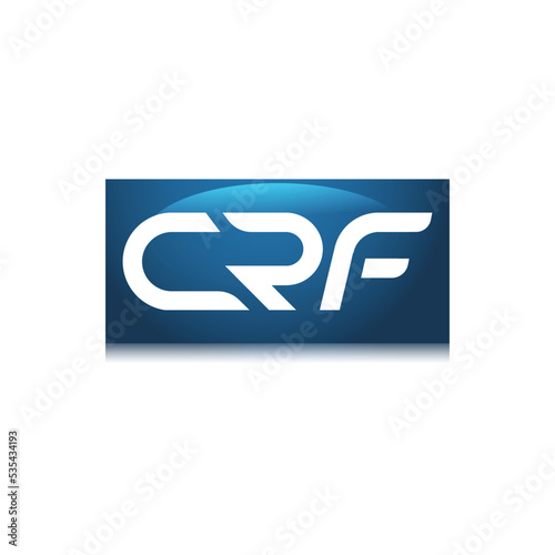 CRF letter logo design. Abstract logo design