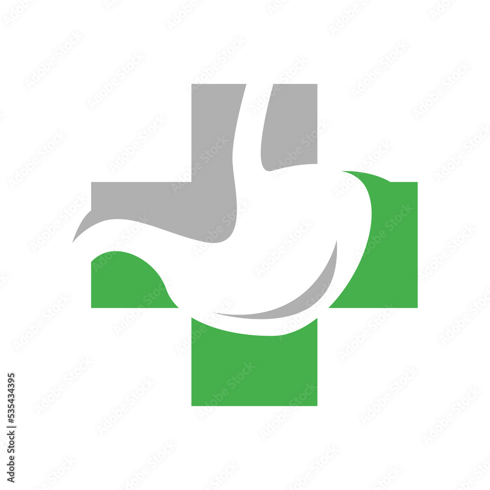 Stomach logo design. Stomach icon design for medical business Stomach logo design. Stomach icon design for medical business