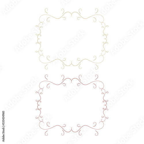 Ornamental Labels Set isolated On White © WellnessSisters