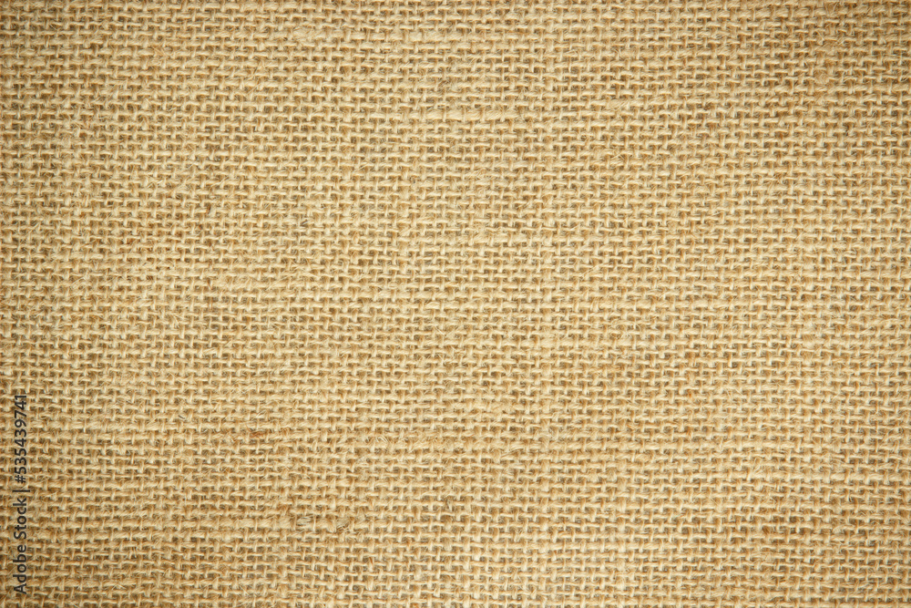 Jute hessian sackcloth canvas woven texture pattern background in light beige cream brown color blank empty. Jute hessian sackcloth canvas woven texture pattern background in light beige cream brown color blank empty.