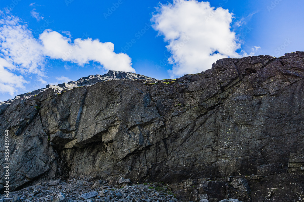 Mountains Apatite. Ski resort- Arctic region of Russia is a popular hiking trail Mountains Apatite. Ski resort- Arctic region of Russia is a popular hiking trail
