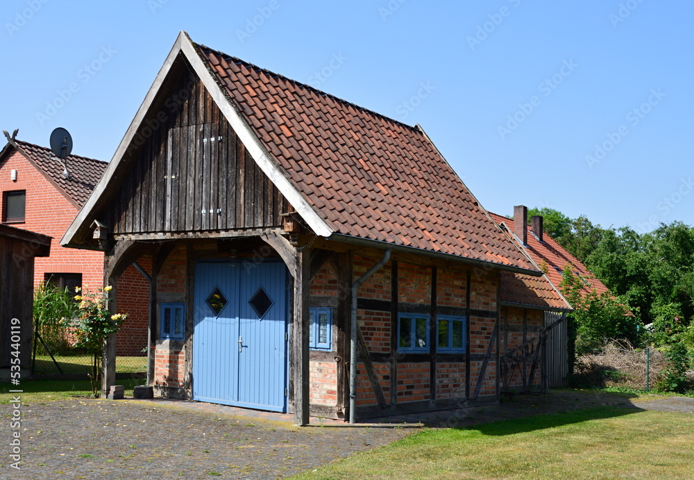 Historical Farm in the Village Bothmer, Lower Saxony